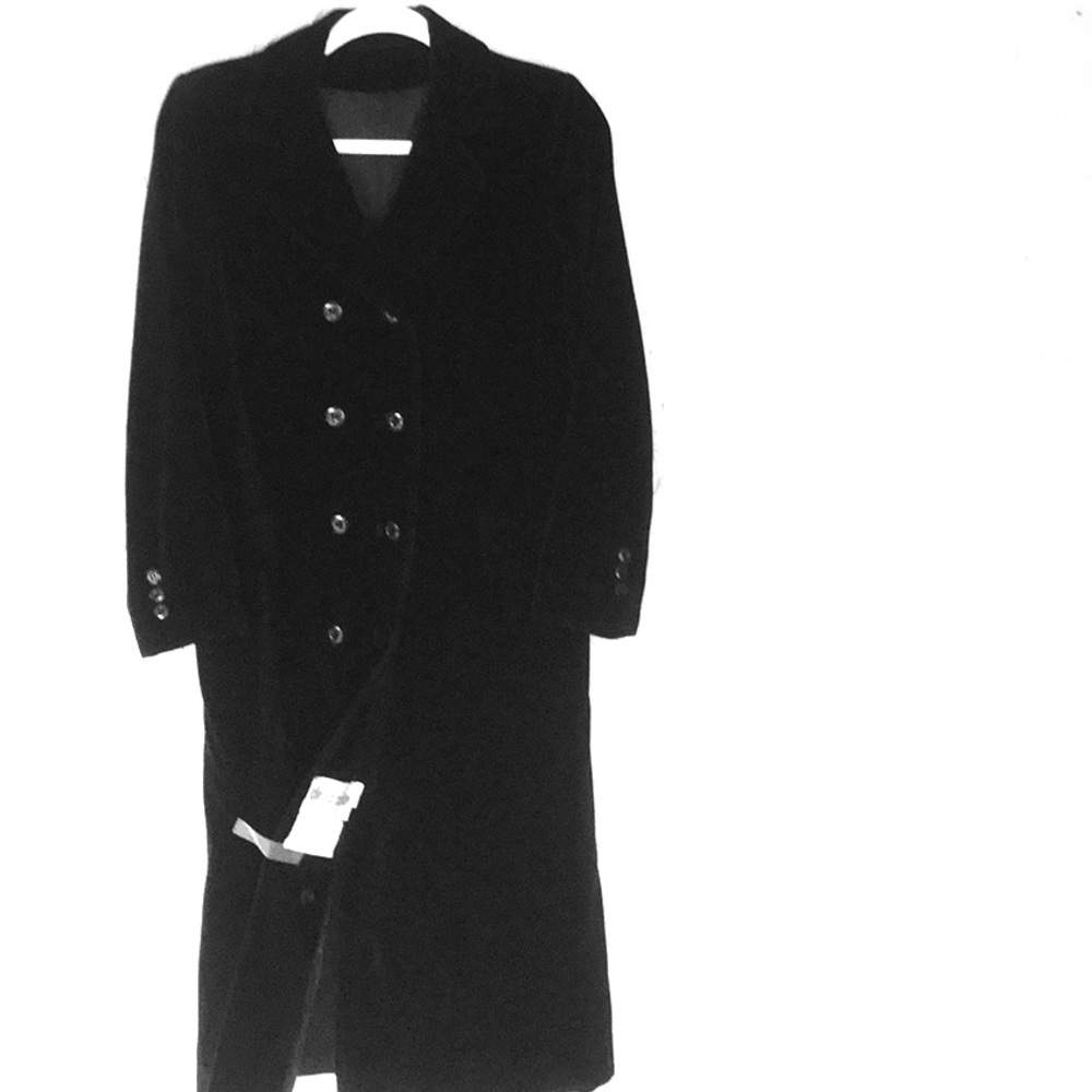 Neiman-Marcus velvet midi coat